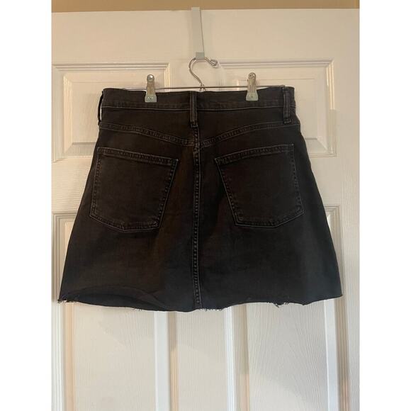 Madewell Rigid Denim A-Line Mini Skirt in Lunar Wash: Cutout Edition size 29 - Picture 1 of 13